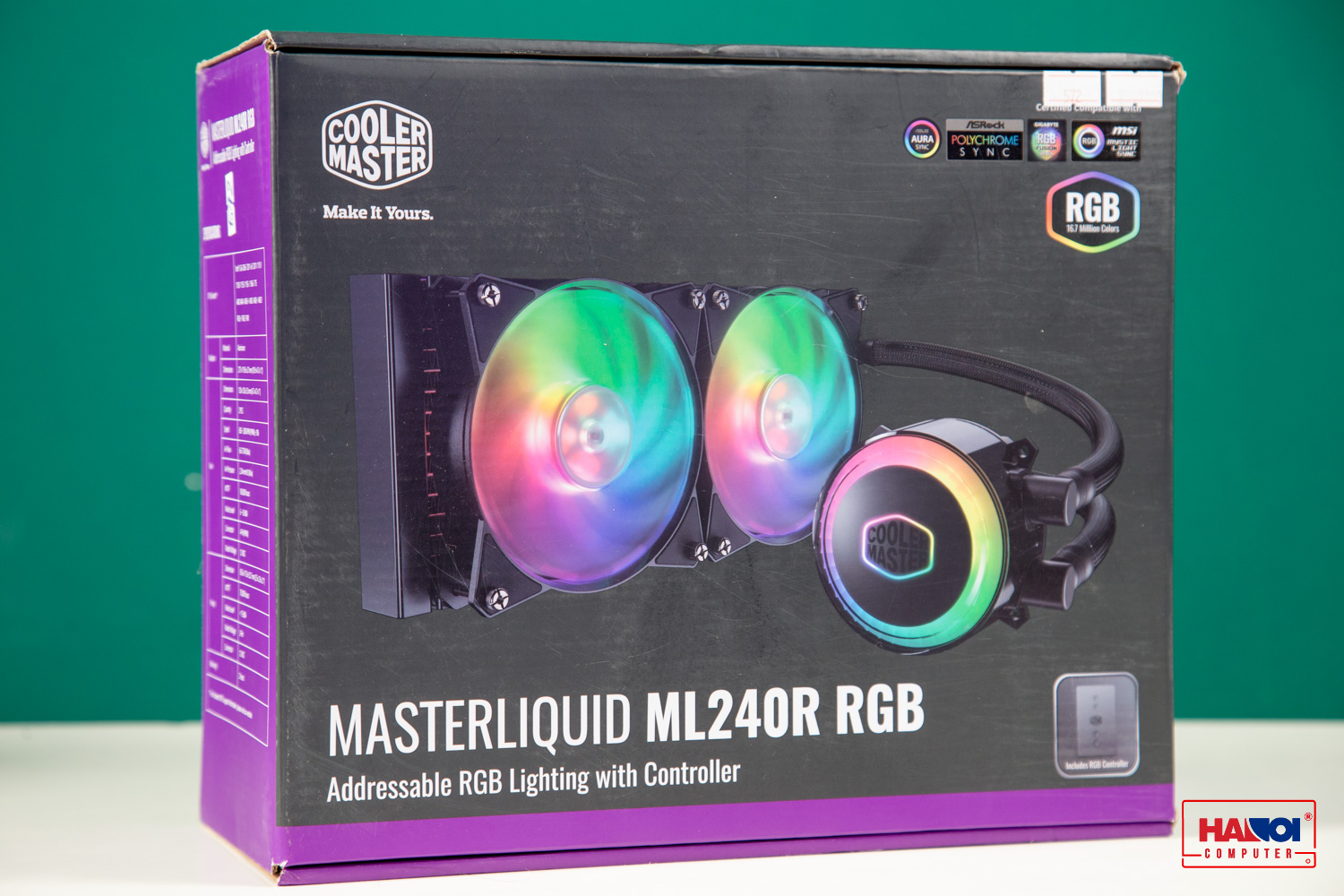 Tản nhiệt nước CPU Cooler Master MasterLiquid ML240R RGB full box